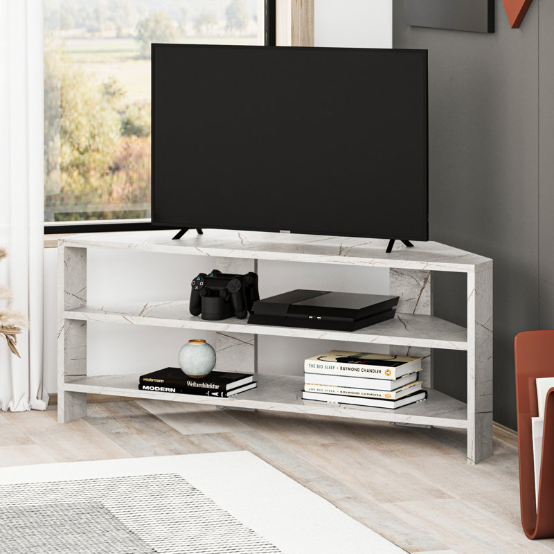 Beene TV Stand for TVs up to 49" Stylish Corner Media Unit, Lagina