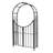 17.27cm W x 17.27cm D Steel Arbour with Gate-69947434