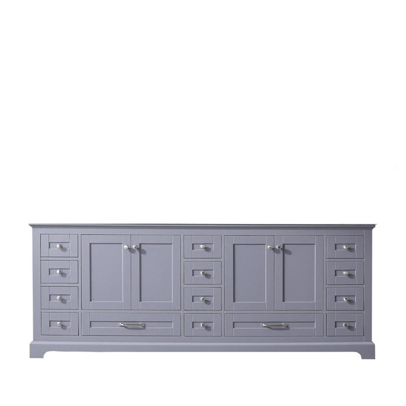 Meuble-lavabo double, Gris foncé