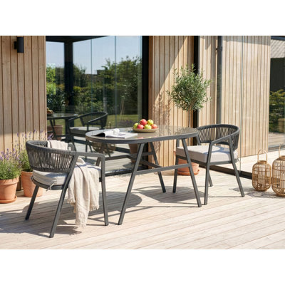2 - Person Patio Dining Set with Oval Table