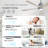 Whisper 52-Inch Solid Wood Ceiling Fan Light With Remote Control And Silent Dc Motor-551556694