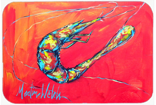 Caroline's Treasures Shrimp Seafood Three Glass Cutting Board