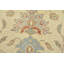 Tapis beige en laine noué à la main de conception unique 9 pi 3 po x 12 pi 4 po