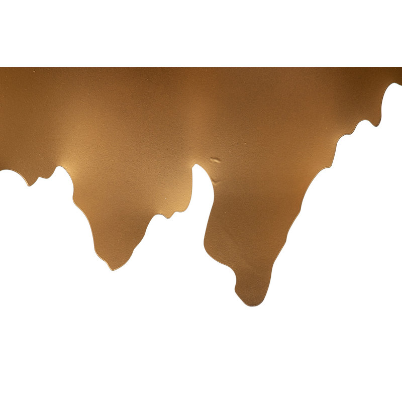 1 - Light Antique Golden Drum Pendant