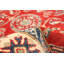 Tapis unique en laine noué à la main rouge Gazni des années 2010 de 5 pi x 6 pi 3 po Qaiden