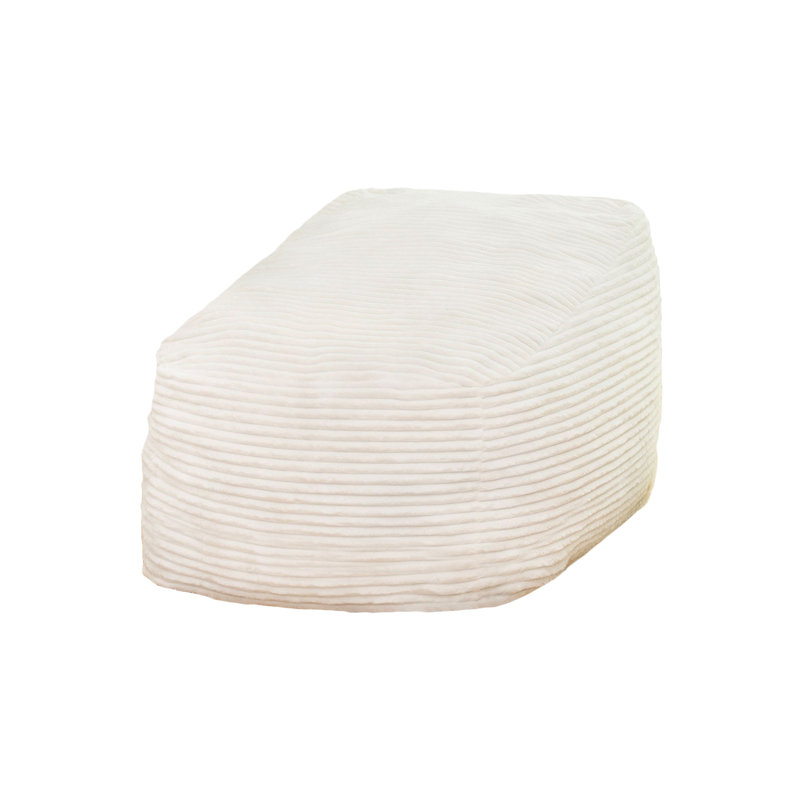 Fauteuil à billes en velours côtelé, Velours côtelé ivoire
