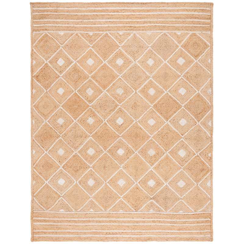 Kaline Natural Fiber Flatweave Jute Rug, Rectangle 8' x 10'