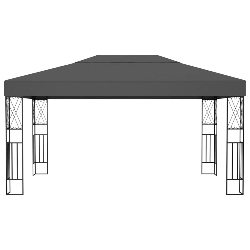 Clelie 3m x 4m Steel Party Tent, Anthracite