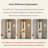 82.68"H Luxury Style Corner Wine Cabinet, Modern Minimalist Triangular Storage Cabinet, Glass Wall Corner Organizer