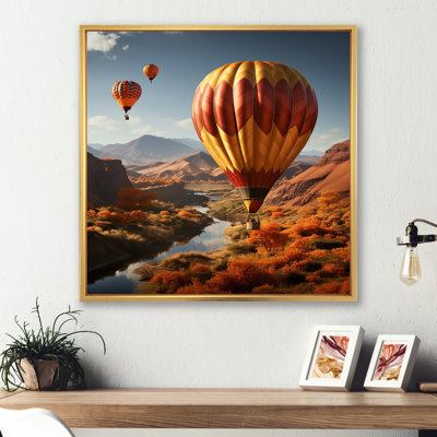 Expressionist Balloon Journey - Imprimé