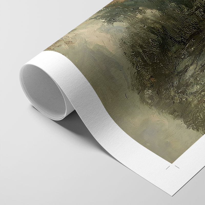 Paysage rétro CXI - impression sur toile seulement - non encadrée, H 36 po x l 24 po