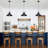 Bekbele 1 - Light Dome Industrial Kitchen Pendant Lights, Adjustable Farmhouse Chandelier with Metal Dome Shade for Kitchen Island Dinning Room-12.59"W x 69.88"H-457498388-457498475