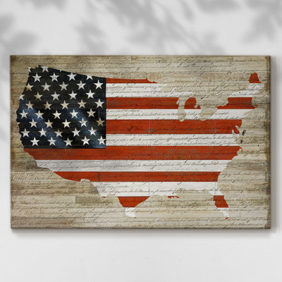 American Flag-Gallery Wrapped Canvas