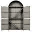 Armoire de rangement 72 po en osier avec tablettes-1301939189