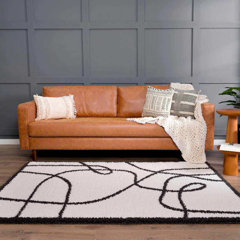 Danicka Abstract Indoor Rug, Rectangle 5'3" x 7'