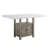 Hallowell Marble Top Solid Wood Base Dining Table