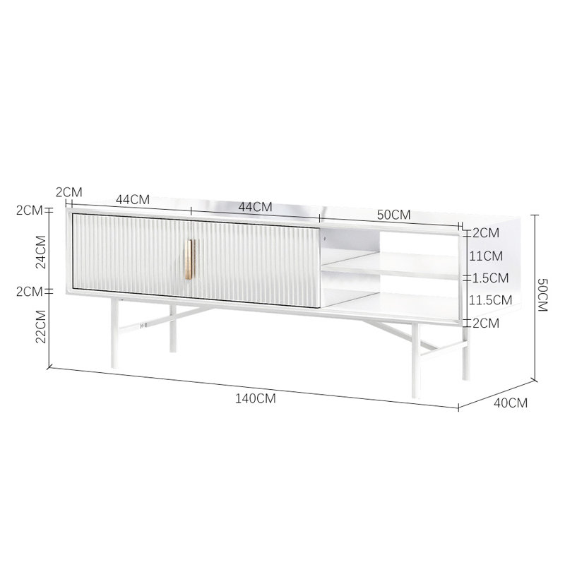 Amellia Unfinished TV Stand for TVs up to 65"
