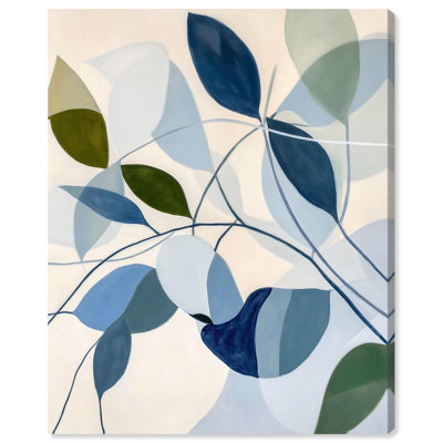 Woven Botanicals I Canvas Colorful Floral Art by Art Remedy
