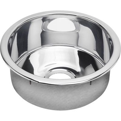 Évier de cuisine à double fixation en acier inoxydable Elkay L 16 po x l 16 po