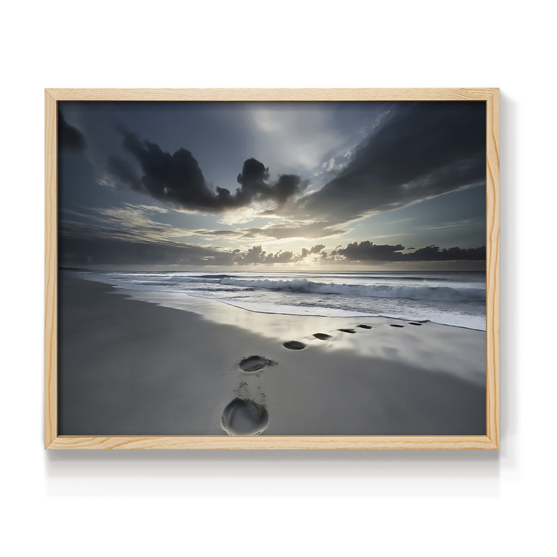 Série nautique -XI - Reproduction encadrée - Restickable, H 8 po x l 10 po, Naturel