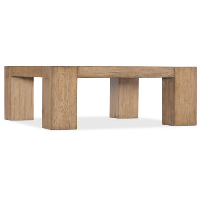 Chiseling Solid Wood Square Cocktail Table