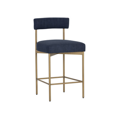 Seneca Upholstered Stool with Metal Frame