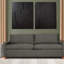 Louisa 87" Square Arm Sofa Bed with Reversible Cushions with USB-593116737