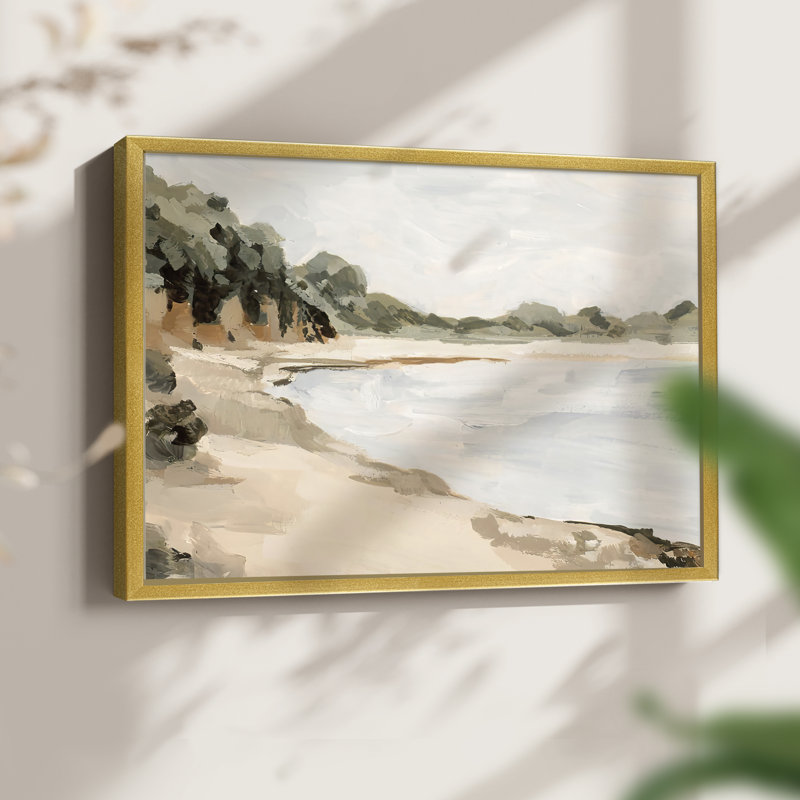 Bluff Bay II -Framed Print - Restickable, 11" H x 14" W