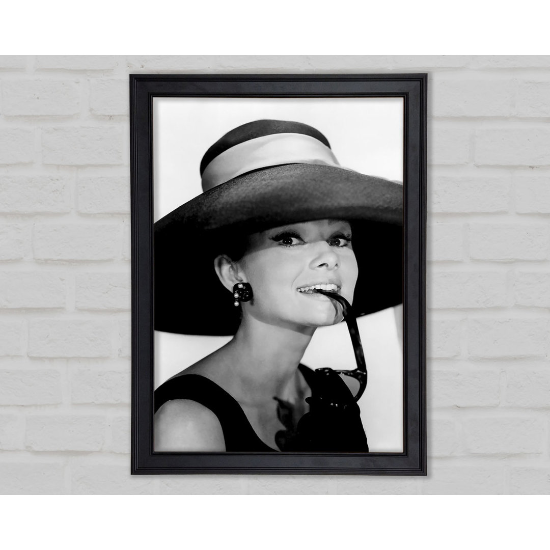 Audrey Hepburn Hut - Druck