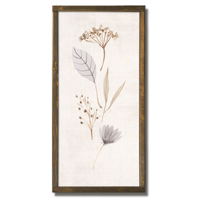 Épice et feuilles bleues, impression sur bois