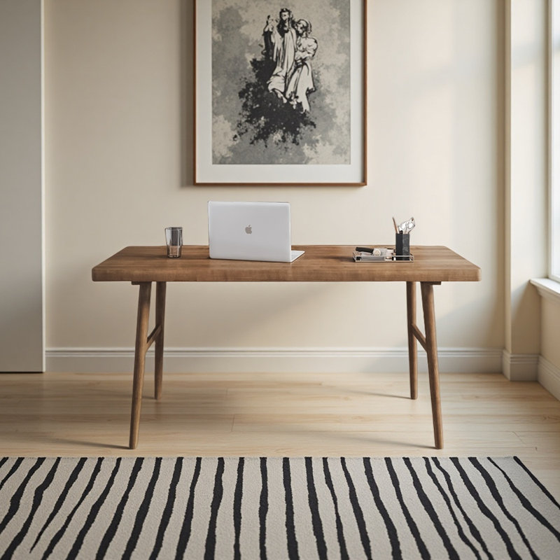 Bureau de style nordique minimaliste, H 29,53 po x l 47,24 po x P 23,62 po