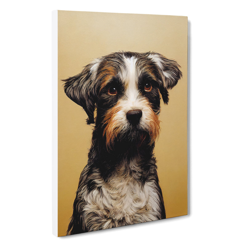 Pleasing Dog - Wrapped Canvas Print, 50cm H x 35cm W x 3cm D