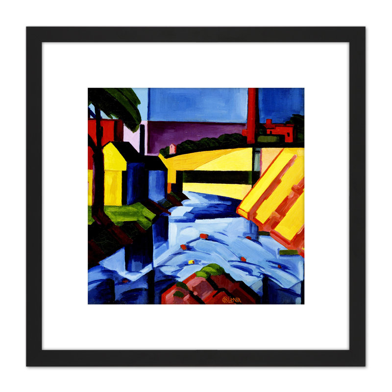 Evening Tones Abstract Landscape by Oscar Florianus Bluemner - Single Picture Frame Painting
