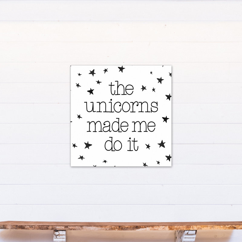 « the licornes mamades do it », art sur toile Mandel, H 30 po x l 30 po x P 1,25 po, Toile tendue