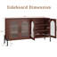 Buffet 55 "en noyer avec tablettes réglables