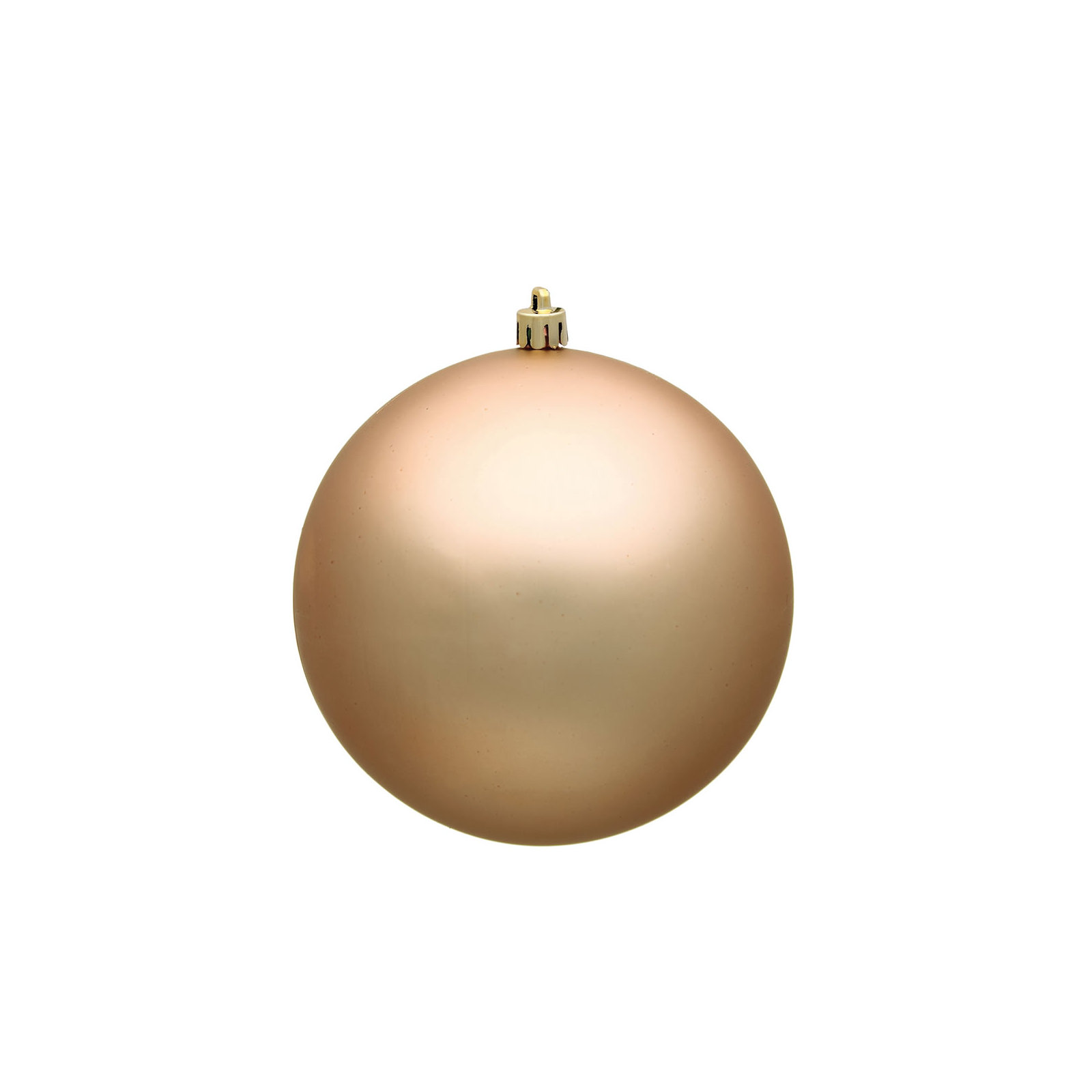 Holiday Solid Ball Ornament, Cafe Latte, 2.4" H x 2.4" W x 2.4" D