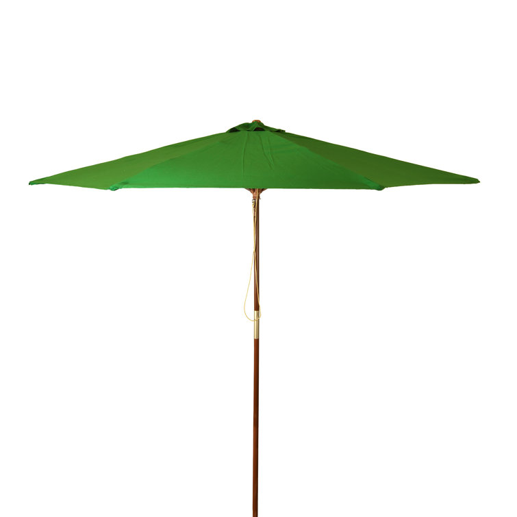 9 Ft Classic Wood Patio Umbrella