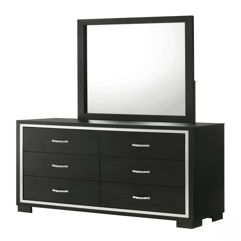 Commode 6 tiroirs Modern Modern Glam