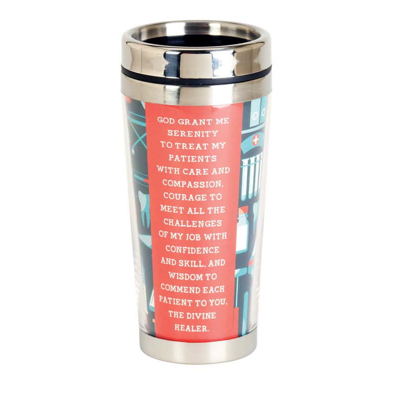 Tasse de voyage médicale Serenity Prayer 16 oz