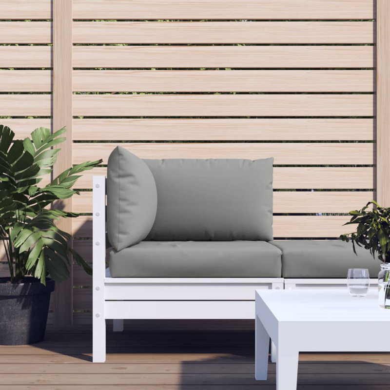 Pallet Cushion Grey Oxford Fabric Set of 3 Rectangular Modern Outdoor Cushions