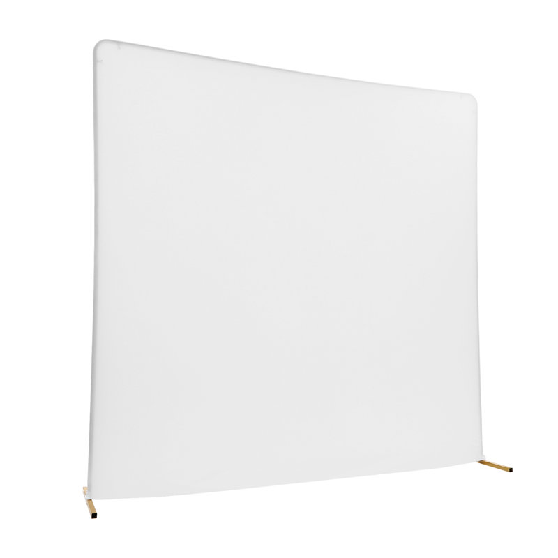 Fond de mariage avec housses, Or/blanc, H 78,72 po x l 78,72 po x P 19,68 po