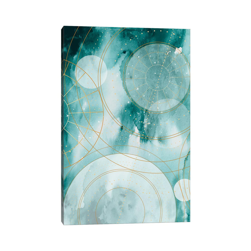 Magical Graduation Stars II 1 Piece Wrapped Canvas Painting, 30.48cm H x 20.32cm W x 1.9cm D