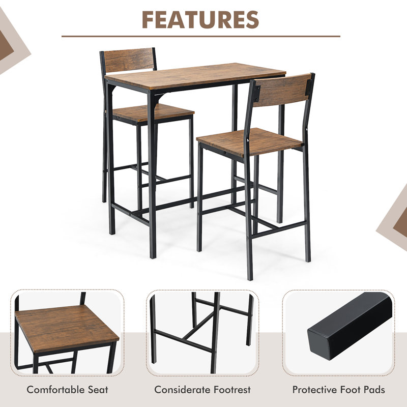 2 - Person Four Leg Dining Set