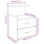 Bedside Cabinet With 2 Drawers 40X36.5X62 Cm-641041509-667734305