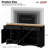 Farmhouse TV Stand with 2 Drawers for TVs Up to 70", Versatile Wood Grain Sideboard with Adjustable Shelves, Mid-Century Buffet Cabinet with Rustic Handles for Living Room/Bedroom-327362084