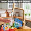Robinet de cuisine à cascade avec pulvérisateur rétractable, affichage de la température, poignée simple, 3 modes de débit-123654443
