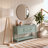Sadie 45.7 " W Solid Wood Top Console Table-879976544