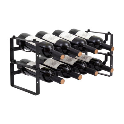 Wine Bottle Rack Black