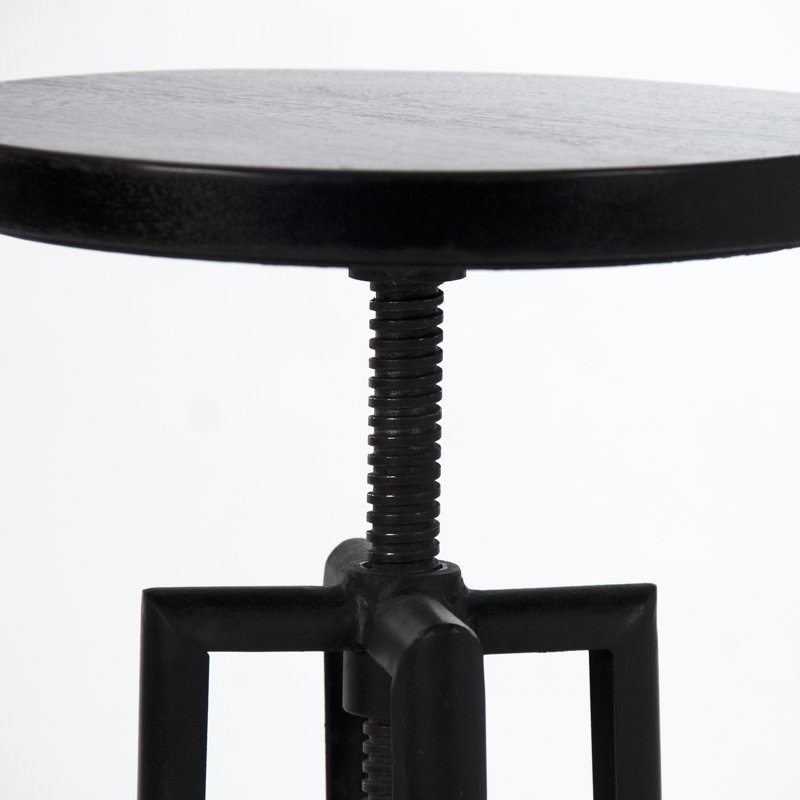 Adjustable Height Counter Stool with Metal Frame