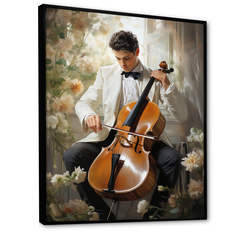 Yoshiki Music Sonata classique délicat, H 40 po x l 30 po x P 1,5 po, Cadre flottant noir